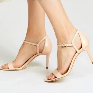 Michael Kors Simone Heels Open Toe Ankle Straps Sandals Nude 10M